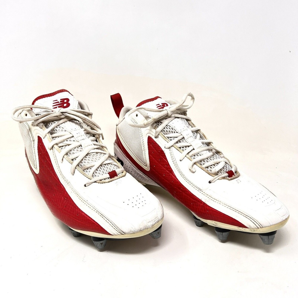 New Balance Mens Sz 10.5 Cleat Sneaker Laceup Lowcut Lightweight Breathable Mesh